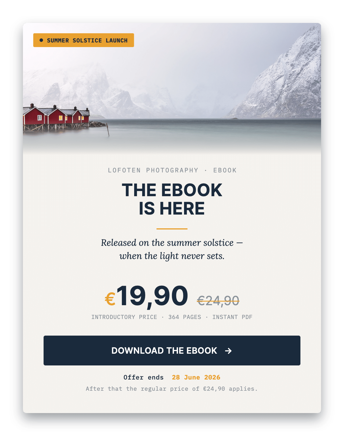 Lofoten Photography eBook - Special Launch Offer
